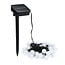 Guirlande lumineuse solaire à globes ronds Atlas, 12 m, 100 ampoules