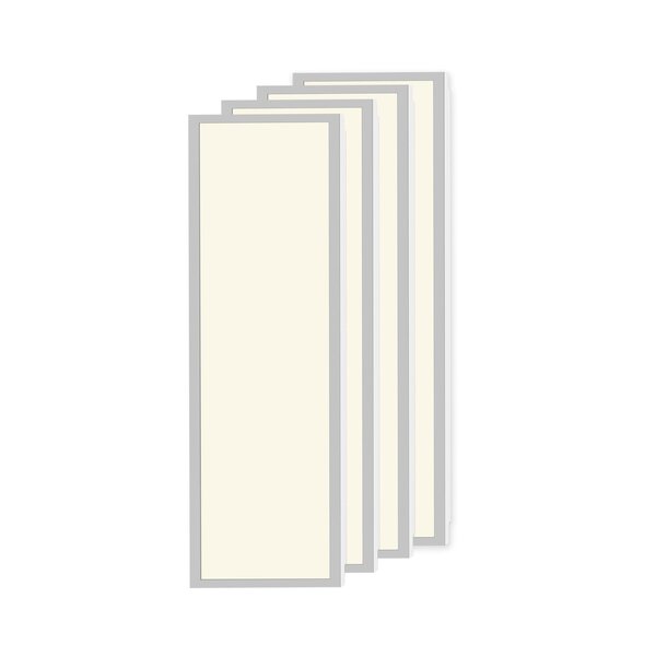 Kit de 4 panneaux LED, 30 x 120 cm, 30 W, 3000 K - 114 lm/W