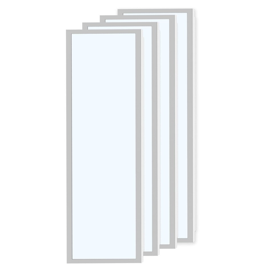 Kit de 4 panneaux LED 30 x 120 cm, 30 W, 6500 K - 120 lm/W