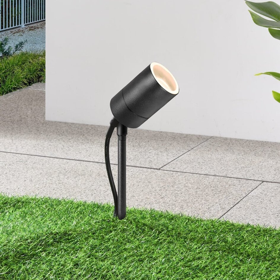 Spot de jardin moderne Clark - noir