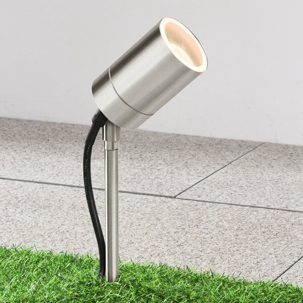 Spot projecteur de jardin moderne en acier inoxydable - Chad