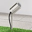 Spot projecteur de jardin moderne en acier inoxydable - Chad