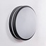 Applique murale extérieure ronde Lea - noire diamètre 28,5 cm