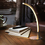 Lampe de table design Finn en chrome à LED intégrée