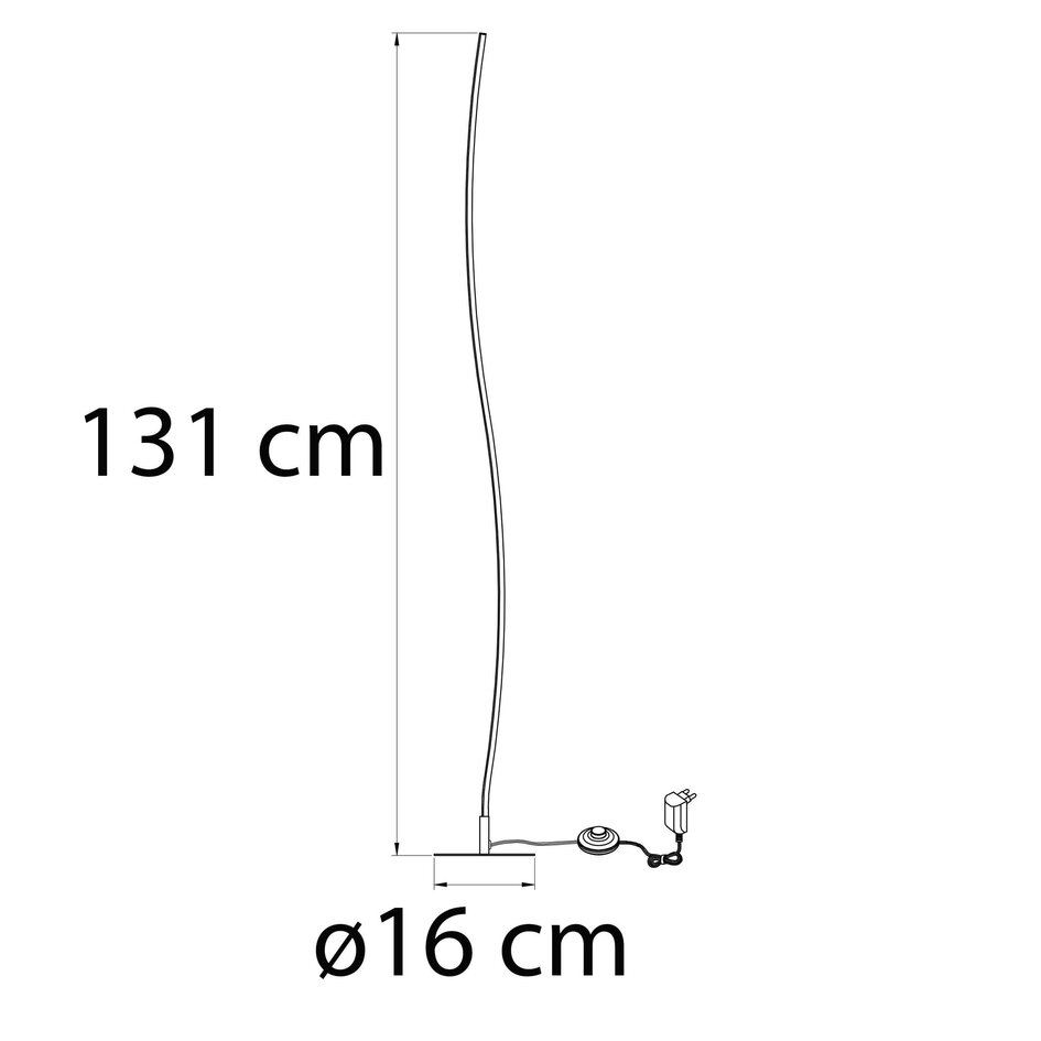 Lampadaire avec variateur de lumière - Raphael