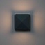 Applique murale extérieure carrée Otis - noire avec LED intégrée