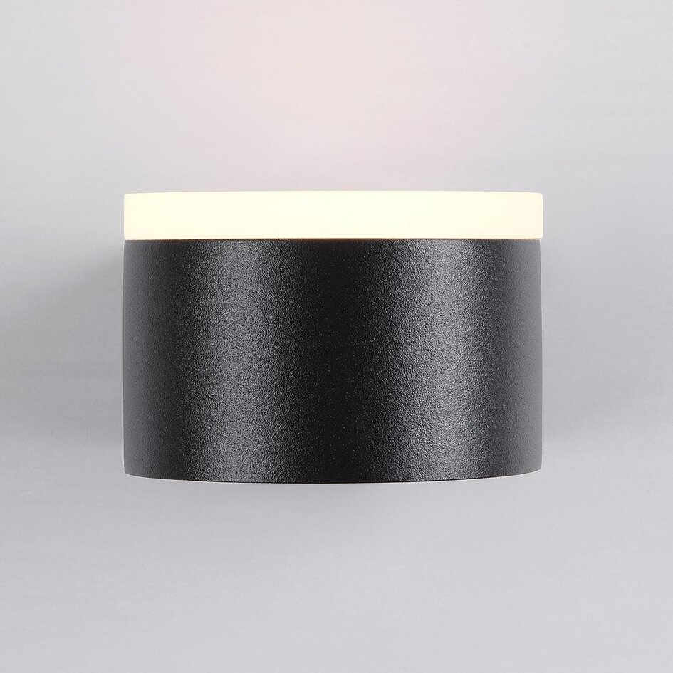 Applique extérieure Feline avec LEDs intégrées - noir