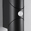 Applique murale extérieure cylindrique Tess avec détecteur - noire