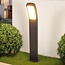 Lampe d'extérieur sur pied Dani noire à LED intégrée