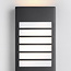 Applique murale extérieure Pearlie - noire avec LED intégrée