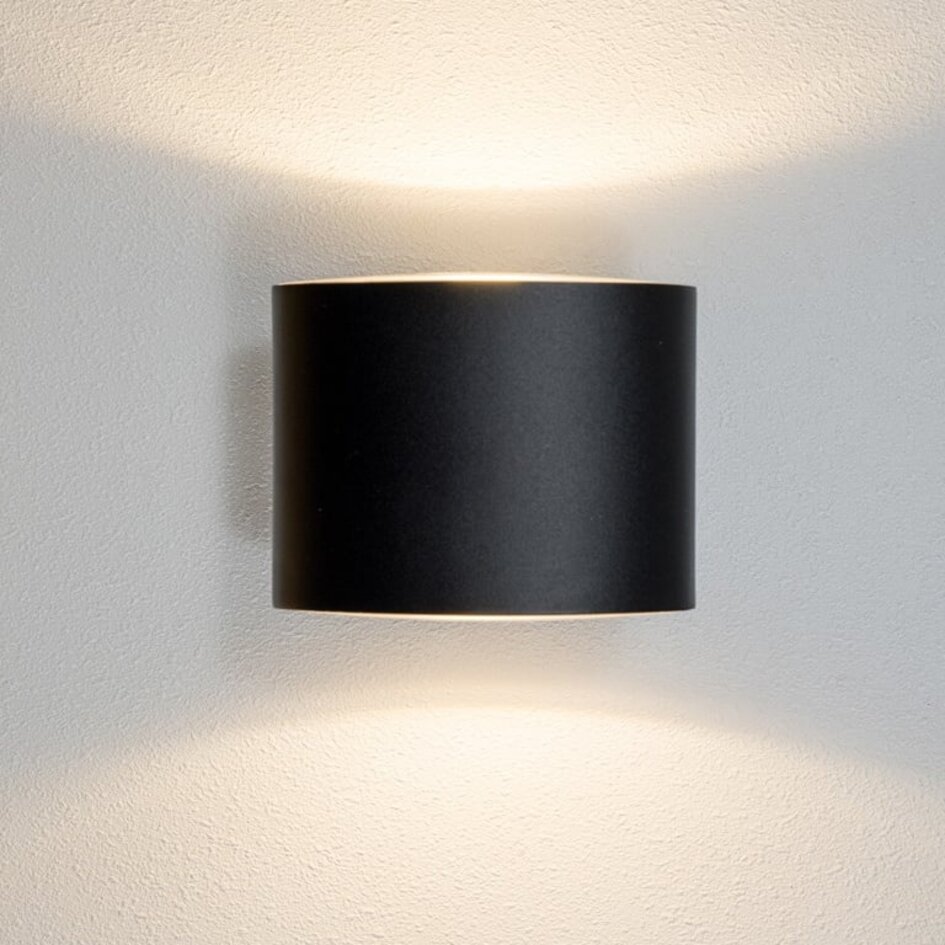 Applique murale extérieure Faye - noire avec LED intégrée