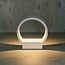 Applique murale extérieure ronde Izzy - blanche avec LED intégrée