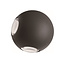 Applique murale extérieure sphérique Cosmo - noire avec LED intégrée