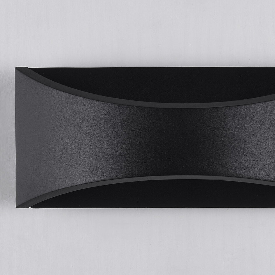 Applique extérieure industrielle Bremen - noir