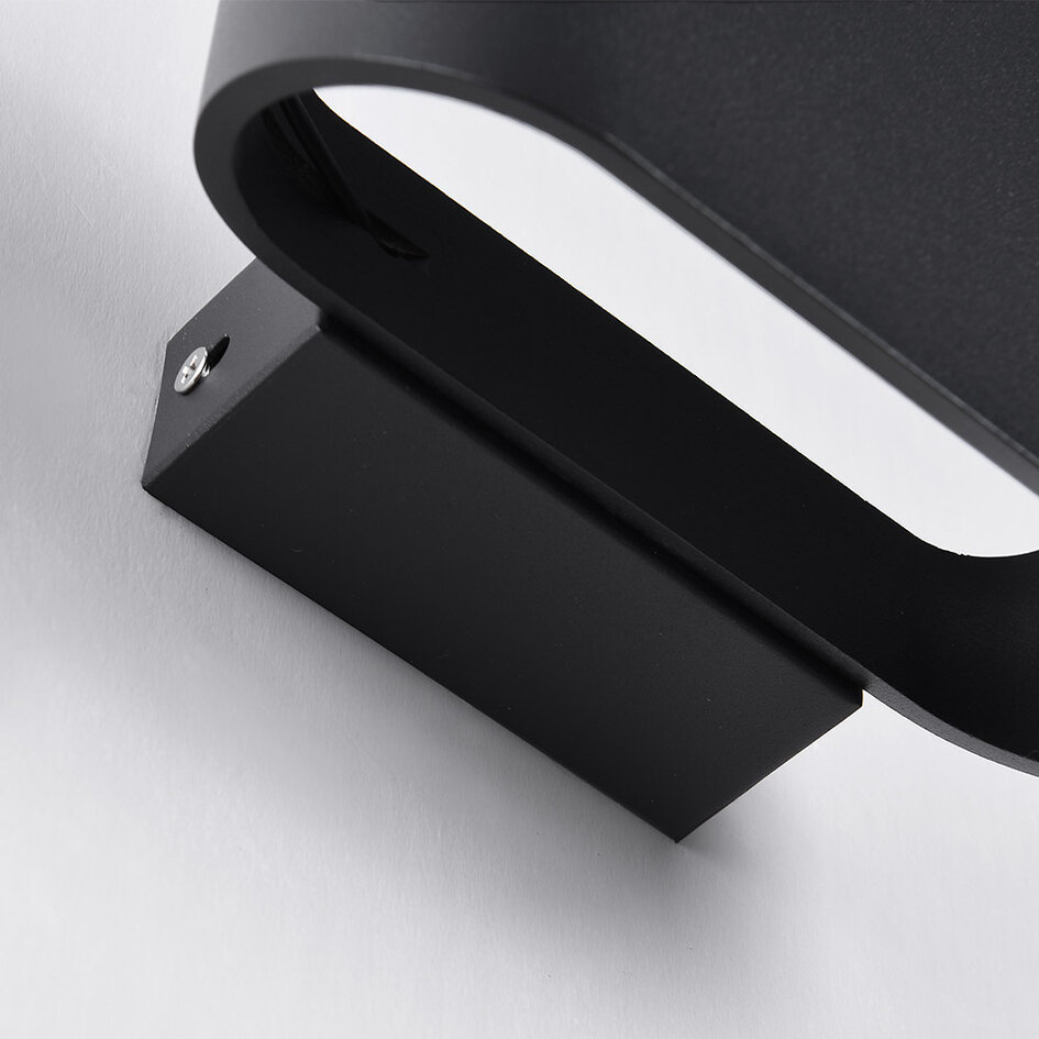 Applique murale moderne Hamburg - noire