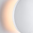 Applique murale extérieure ronde Moon - blanche avec LED intégrée