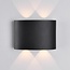 Applique murale extérieure Delft - noire avec LED intégrée
