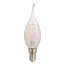 Ampoule flamme filament LED E14 dimmable, verre transparent 1,8 watt