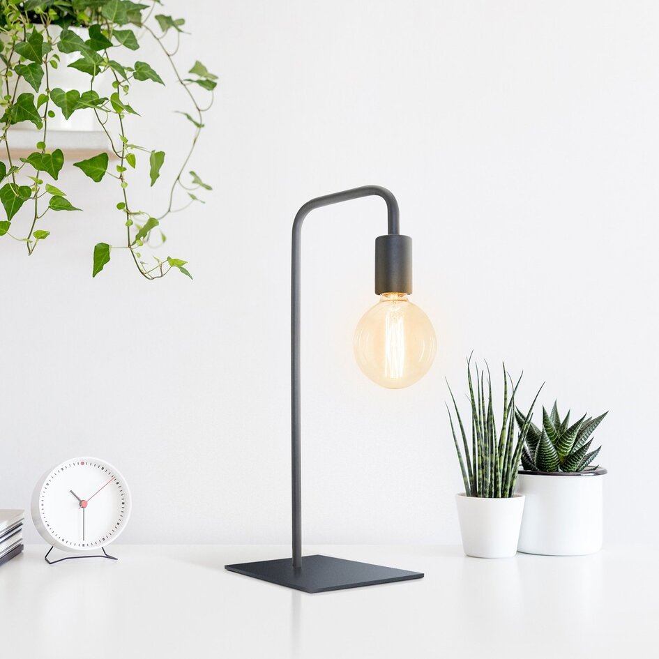 Lampe de table Kent - noir au design ouvert