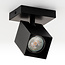 Spot de plafond industriel Ari - noir mat orientable