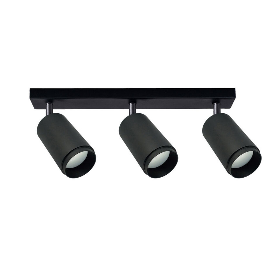 Plafonnier moderne noir mat - Eddy