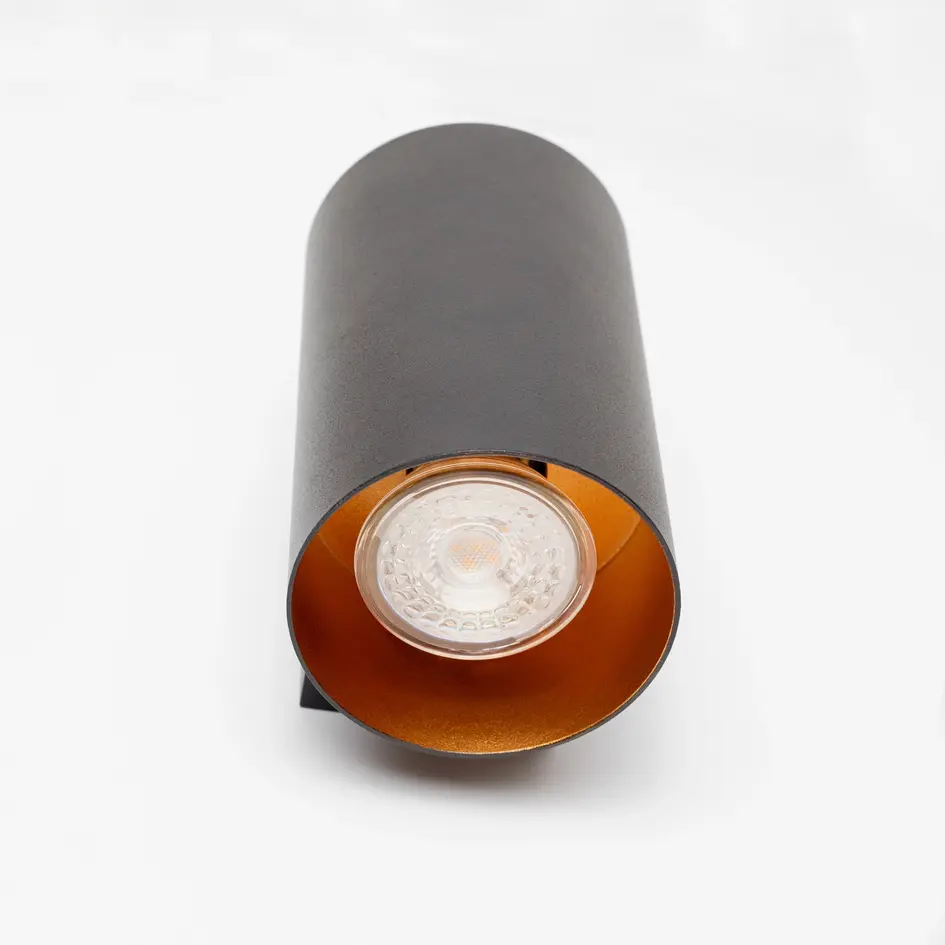 Applique moderne noire avec intérieur doré - Meg