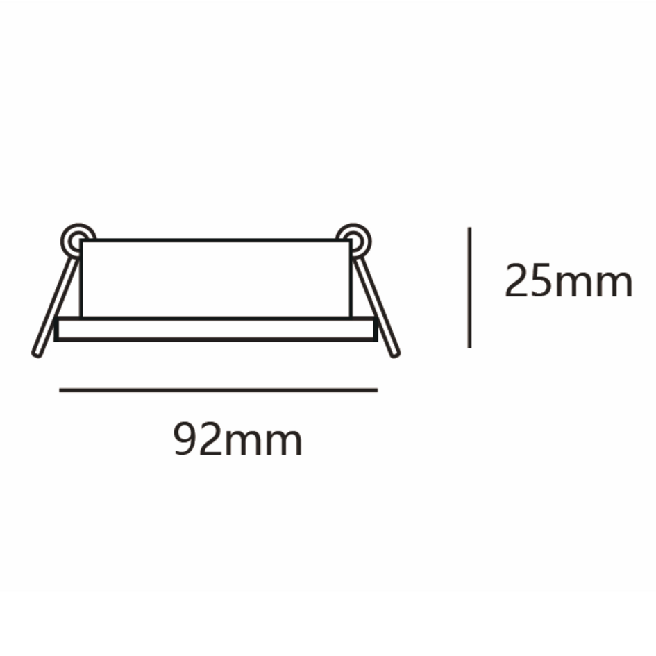 Spot encastré noir carré - Lux
