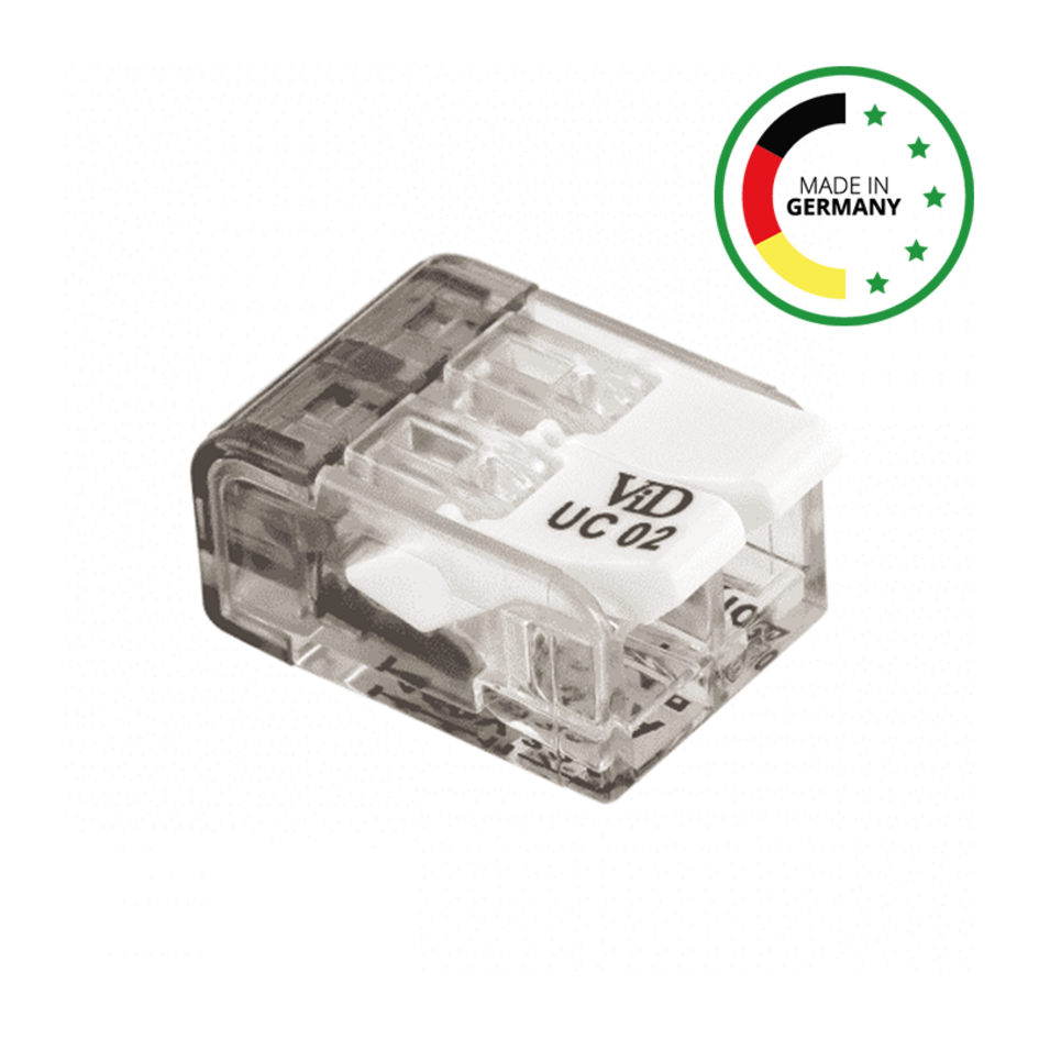 Borne de soudure universelle pour 2 fils de 0,2 à 0,4 mm².