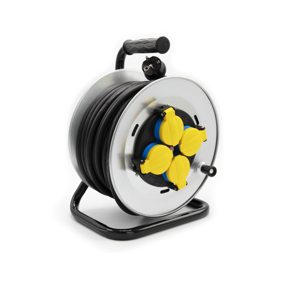 Enrouleur de câble quadruple 50m