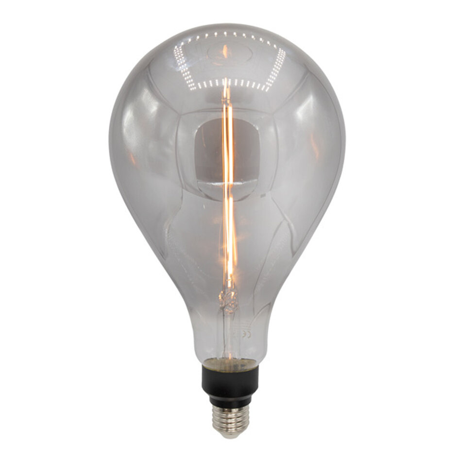 Ampoule LED E27 à filament dimmable, Ø160mm, 7W, verre fumé