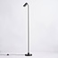 Lampadaire moderne Warren, noir mat et doré