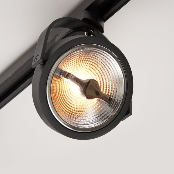 Spot sur rail 1-phase Skaly - noir Spot sur rail 1-phase Skaly - noir