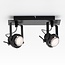 Plafonnier design Dayton 2 lumières, noir réglable