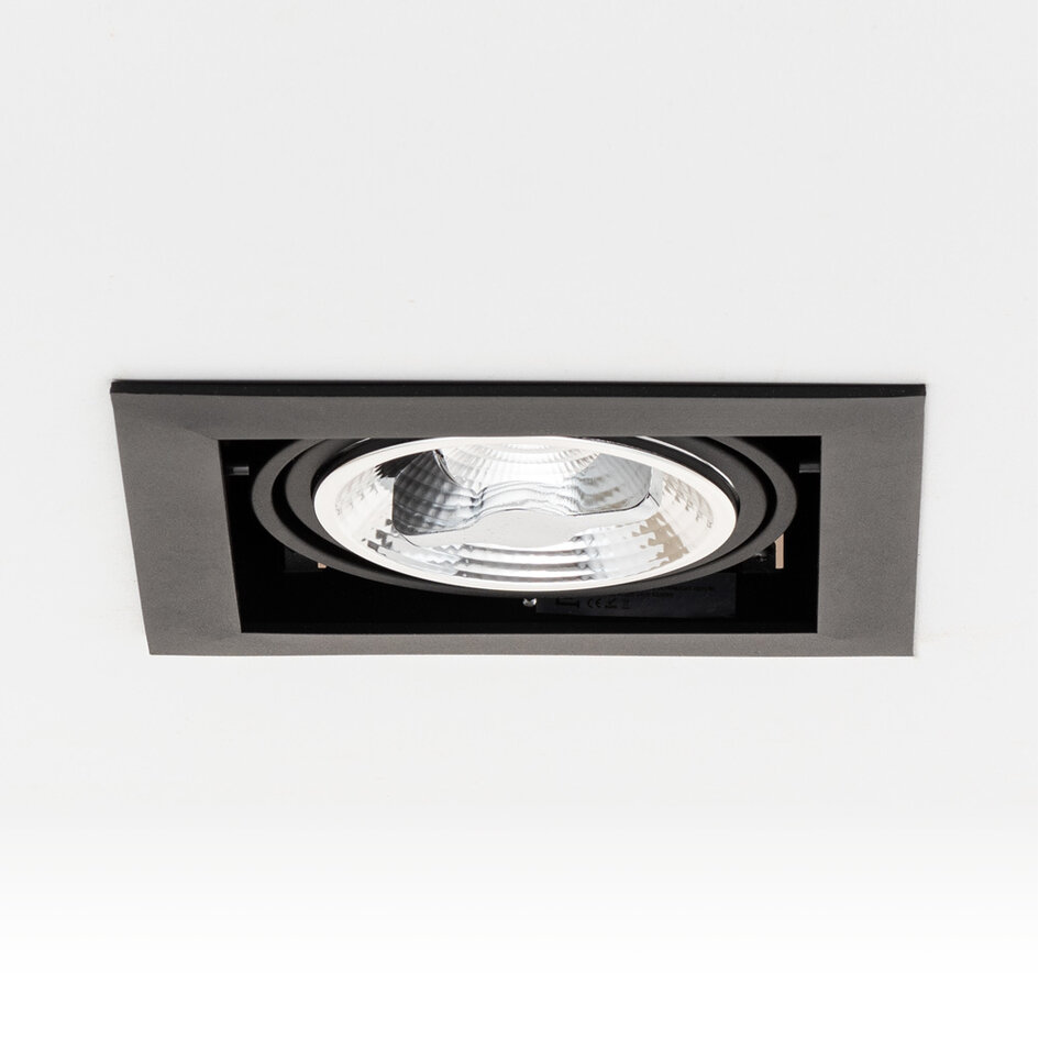 AR111 spot encastrable réglable Carter - noir