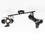 Plafonnier à spots Cammy 2 lumières, noir mat