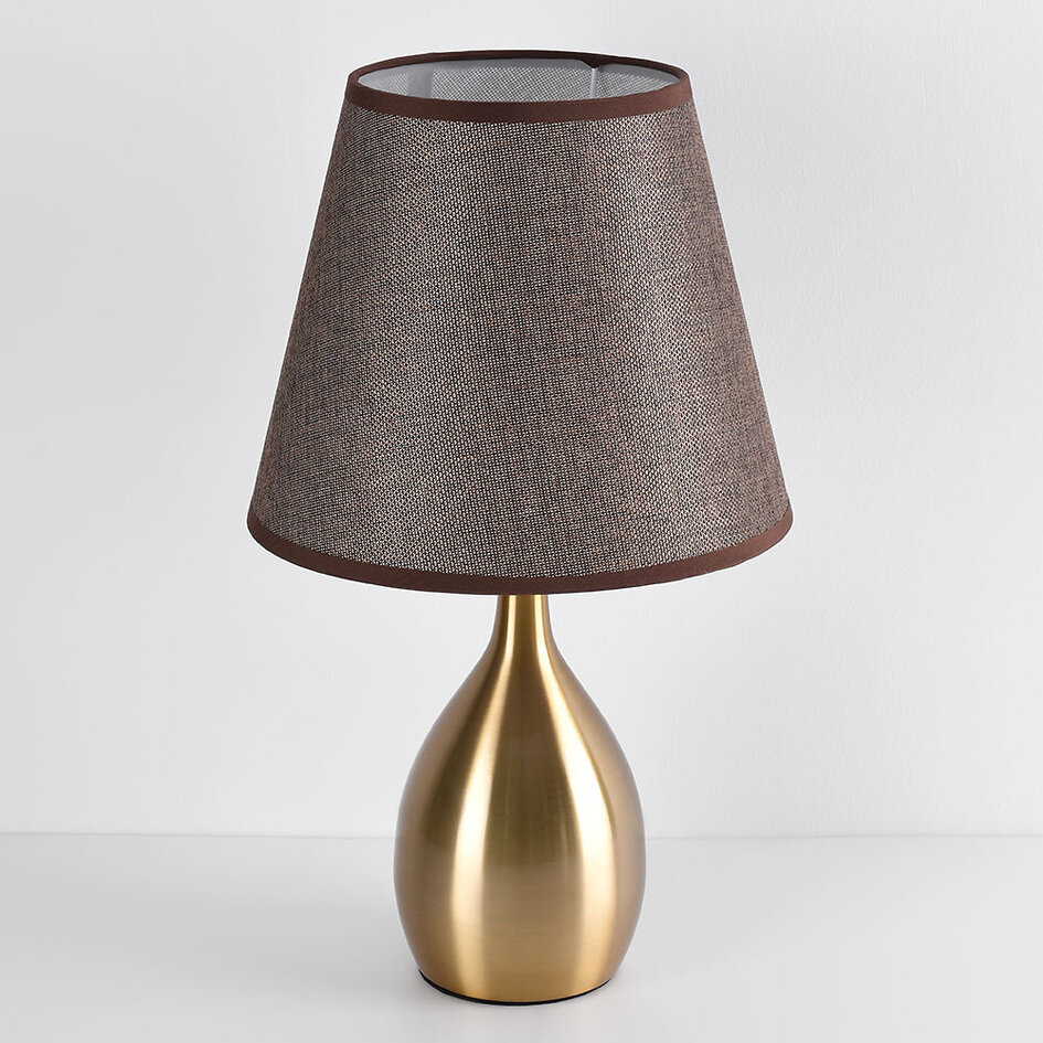 Lampe de table classique avec abat-jour en tissu - Malaga