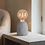 Lampe de table moderne Stockholm grise à pied en béton