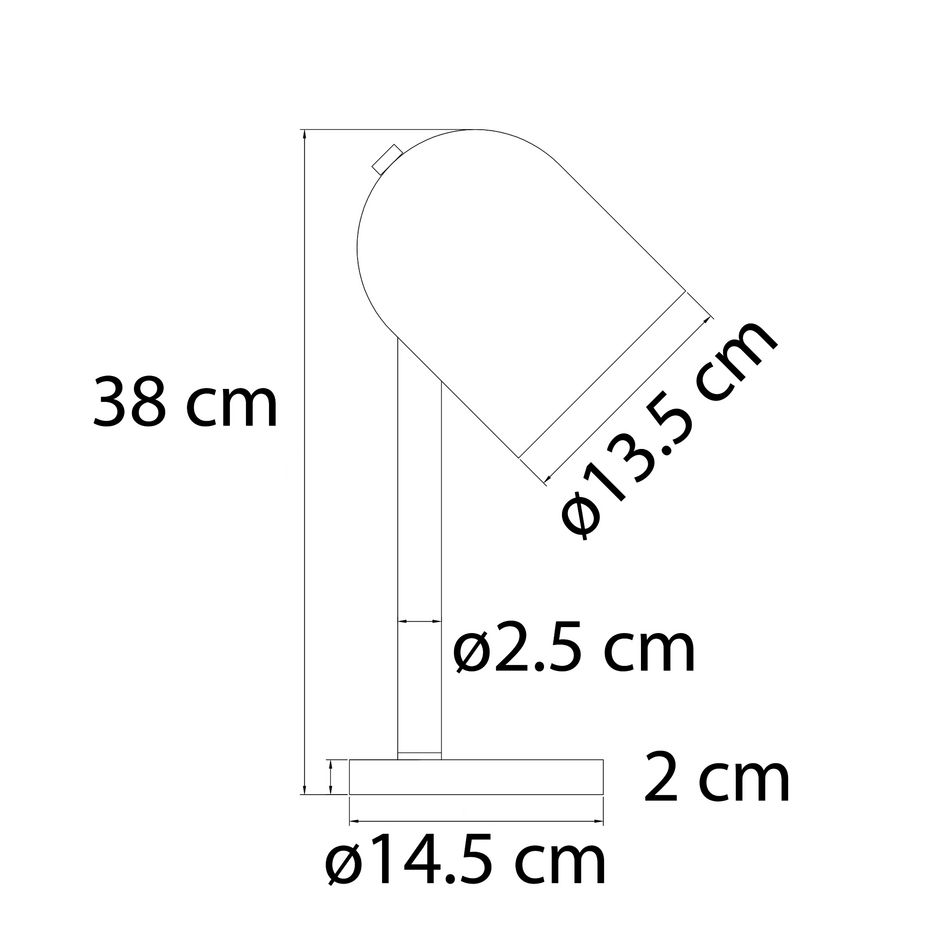 Lampe de table moderne noire avec bois - Spy