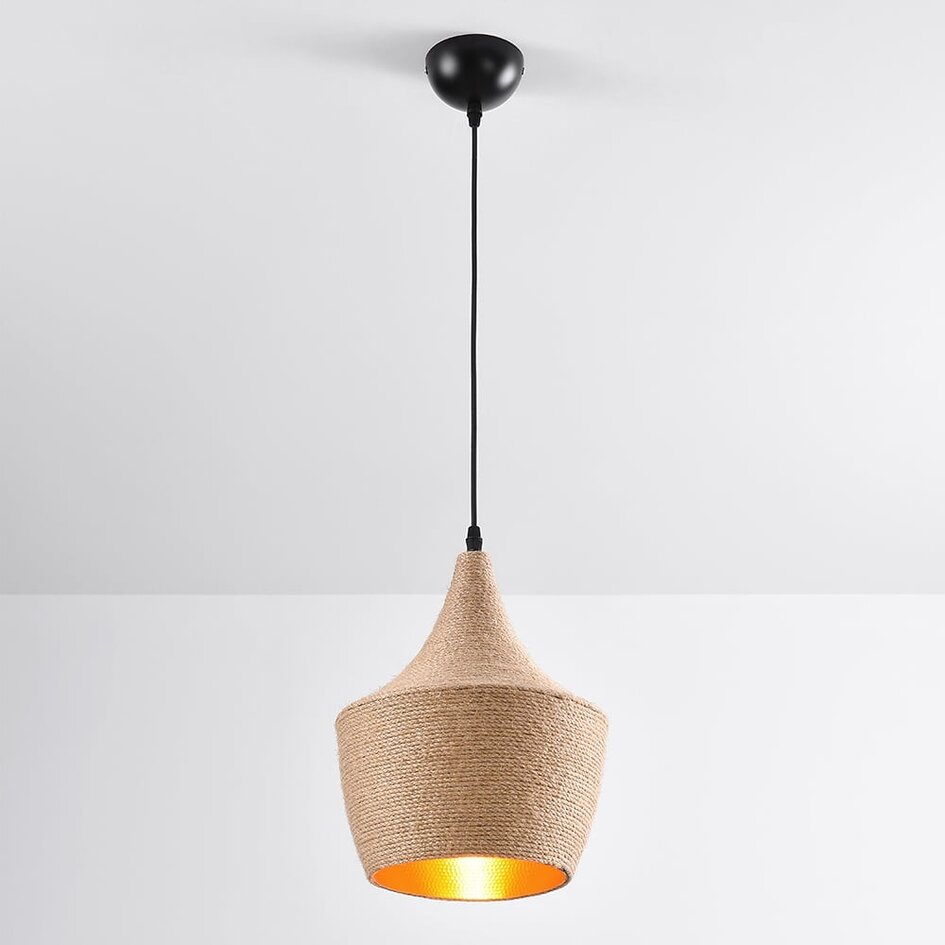 Lampe suspendue avec corde - Laos