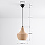 Lampe suspendue avec corde - Laos