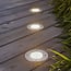 Spot solaire encastré au sol Sunny - argent avec LED intégrée