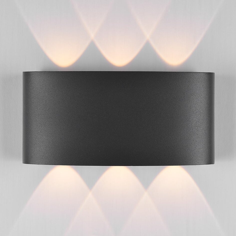 Applique murale extérieure Sena 6 x 1W - anthracite