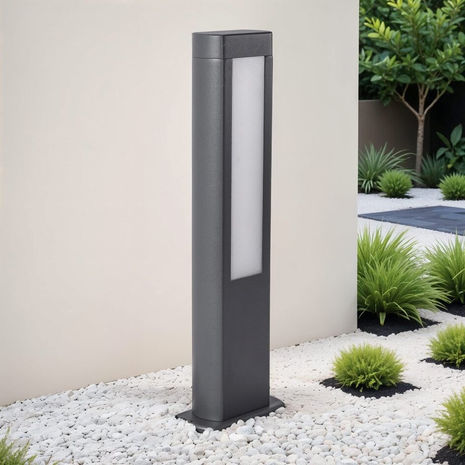 Lampe d'extérieur sur pied Stein anthracite à LED intégrée