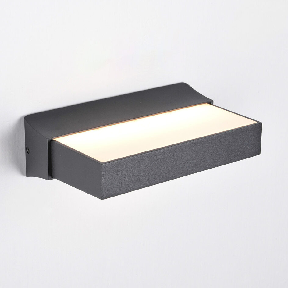 Applique murale extérieure Onyx - anthracite avec LED intégrée