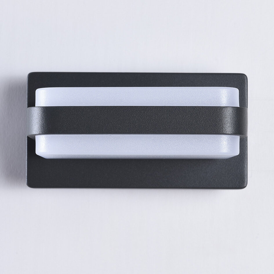 Applique murale moderne Lorenzo IP44 - anthracite