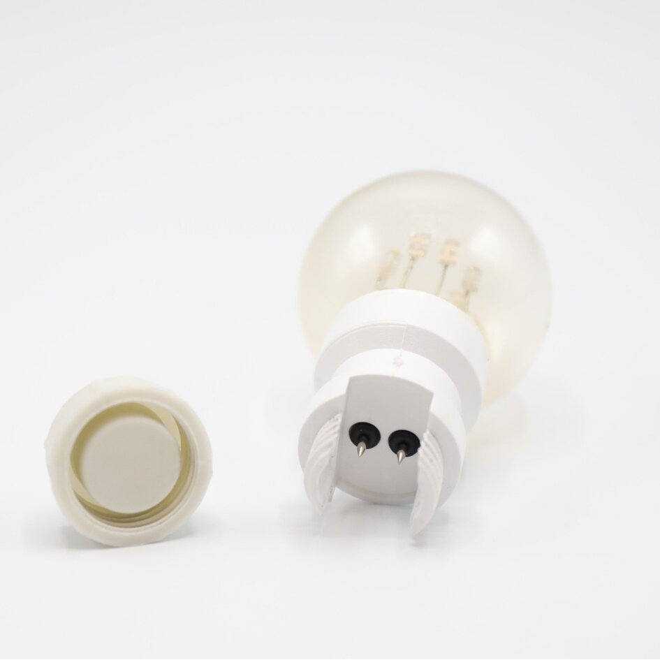 Ampoule à piquer 0,7 W blanc chaud sur tiges (sans douille E27)