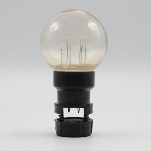 Ampoule à piquer 0,7 W blanc chaud sur tiges (sans douille E27)