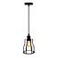 Lampe suspendue Diego incl. lampe spirale 5W, verre ambré, 1800K, Ø60