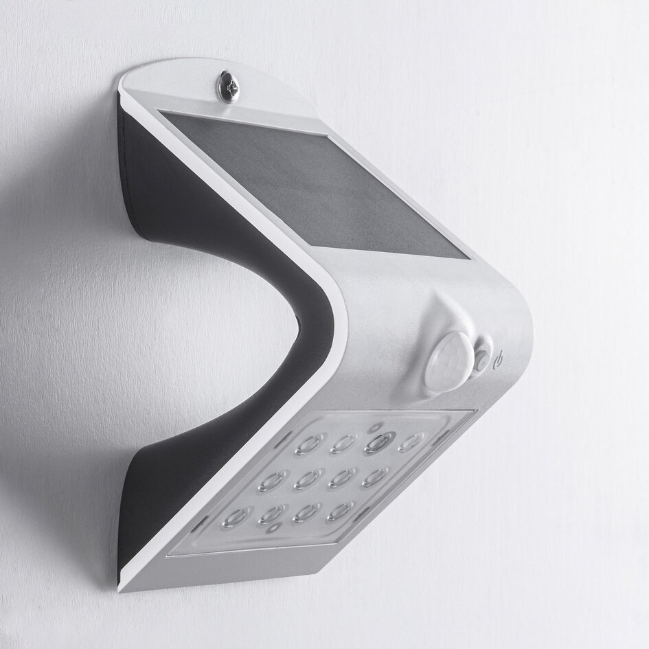 Applique solaire Alien 1,5W à détecteur - blanc