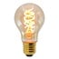 Ampoule spirale ADN 4W, 1800 K, verre ambré, Ø60 mm, dimmable